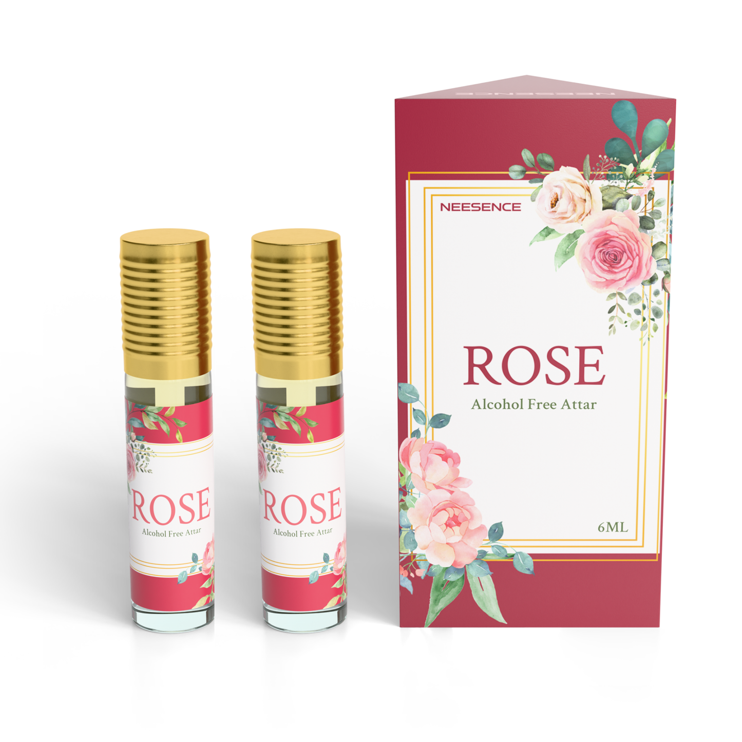 Rose Attar Oil 6Ml | Arabic Itra Roll On Etar Oils For Men And Women