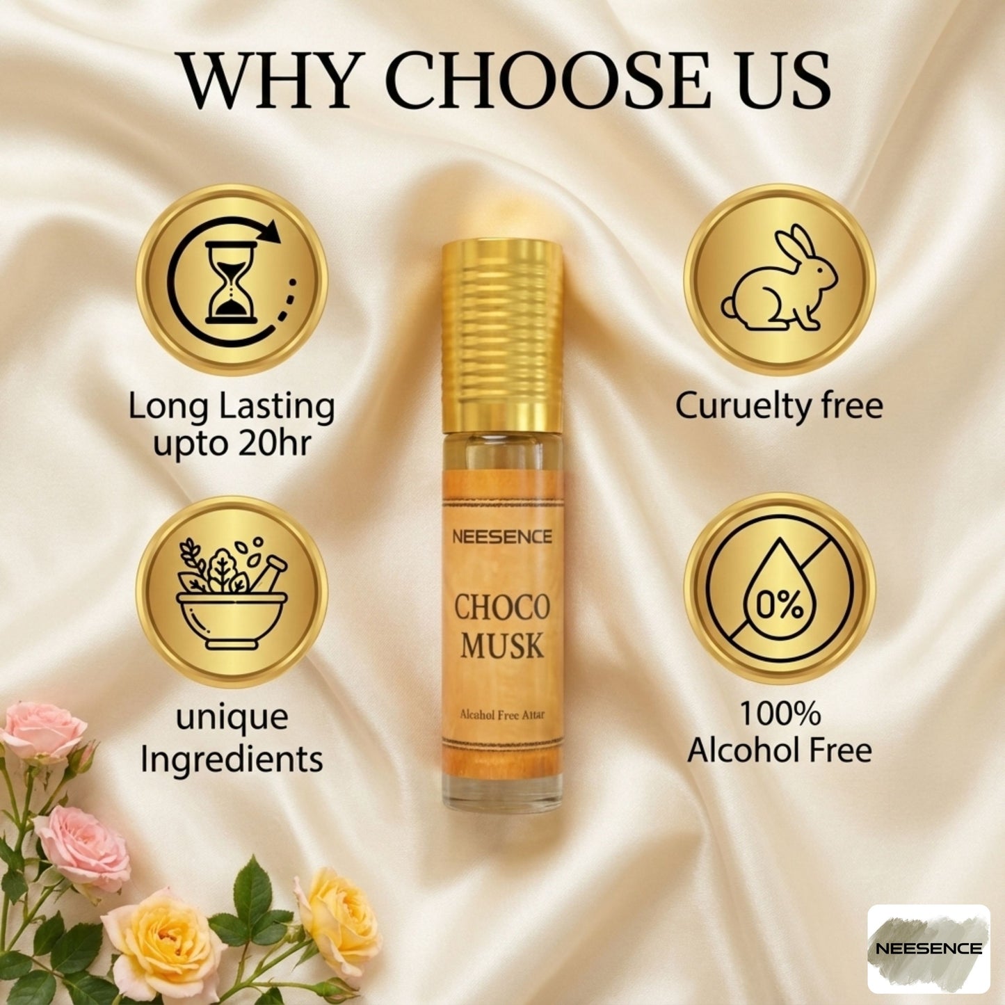 Choco Musk Attar Oil 6Ml | Arabic Itra Roll On Etar Oils For Men And Women