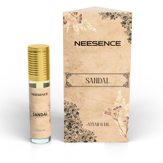 Sandal Attar Oil 12Ml | Chandan Arabic Itra Roll On Etar Oils For Men And Women