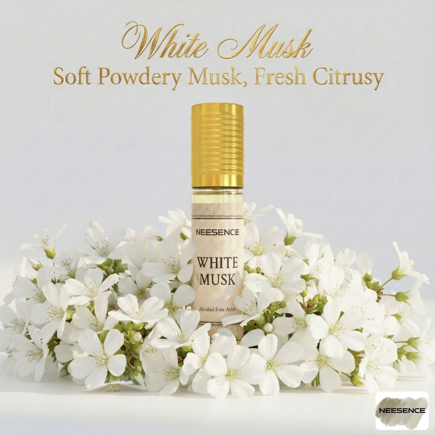 White Musk Attar Oil 12Ml | Arabic Itra Roll On Etar Oils For Men And Women