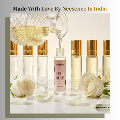 White Rose Attar Oil 6Ml | Arabic Itra Roll On Etar Oils For Men And Women