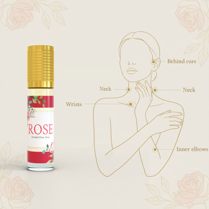 Rose Attar Oil 6Ml | Arabic Itra Roll On Etar Oils For Men And Women
