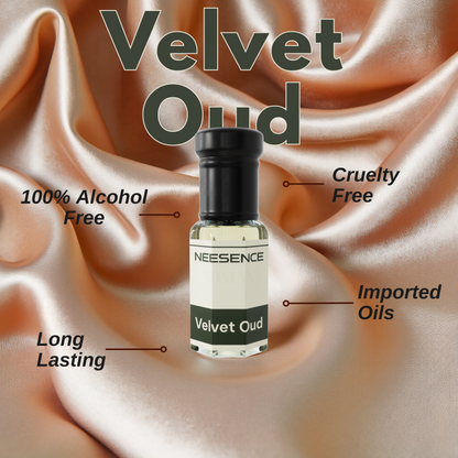 Velvet Oud Attar By NEESENCE Alcohol Free Luxury ittar