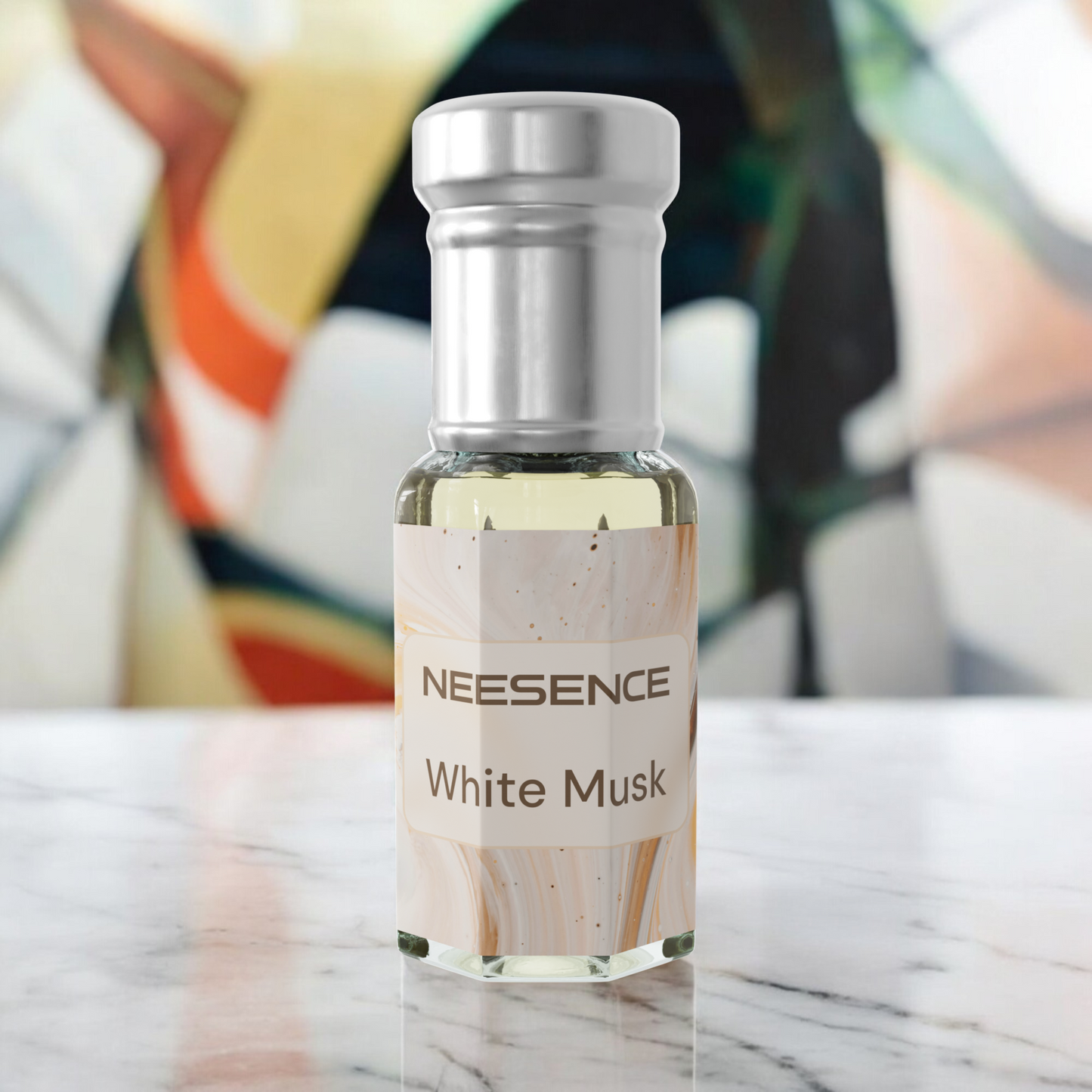 White Musk Attar by NEESENCE 12ml Concentrated Elegant Scent 100% Alcohol-Free