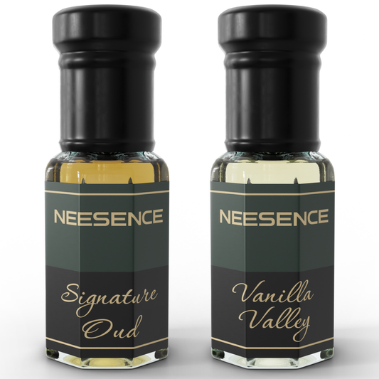 Neesence Signature Oud & Vanilla Valley Luxury Attar 6ml Pack of 2