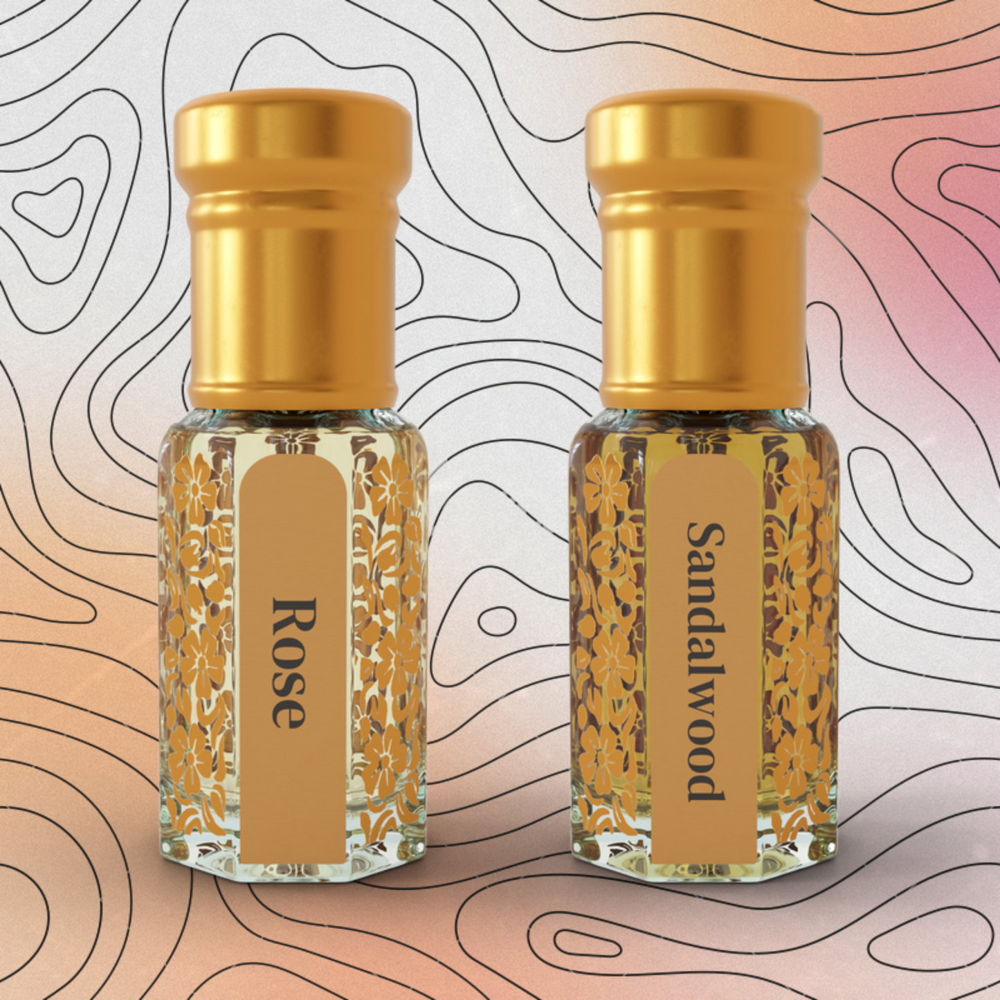 Sandalwood & Rose Attar By NEESENCE Alcohol Free Luxury ittar