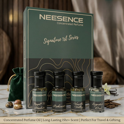 NEESENCE 1st Signature series Attar Combo – Absolute, kohinoor, Signature Oud, Vanilla Valley