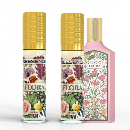 NEESENCE Flora Luxury Attar 6.5ml | Super Long Lasting 100% Alcohol Free & Pure | Best For Men Women Itra | Luxury Perfume Oil