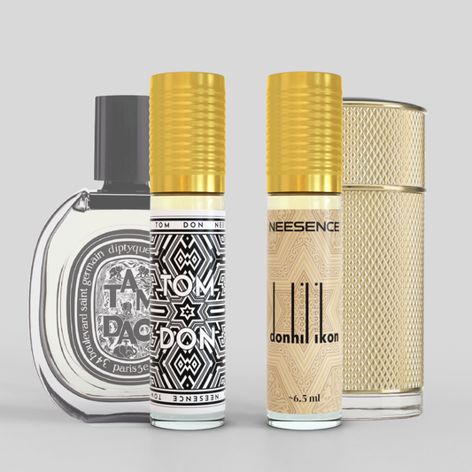 NEESENCE Tam Don & Donhil Icon Luxury Attar 6.5ml Pack of 2 | Super Long Lasting 100% Alcohol Free & Pure | Best For Men Women Itra | SRK Special Perfume Oil