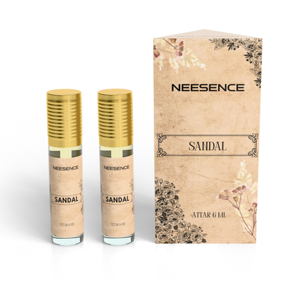 Sandal Attar Oil 12Ml | Chandan Arabic Itra Roll On Etar Oils For Men And Women