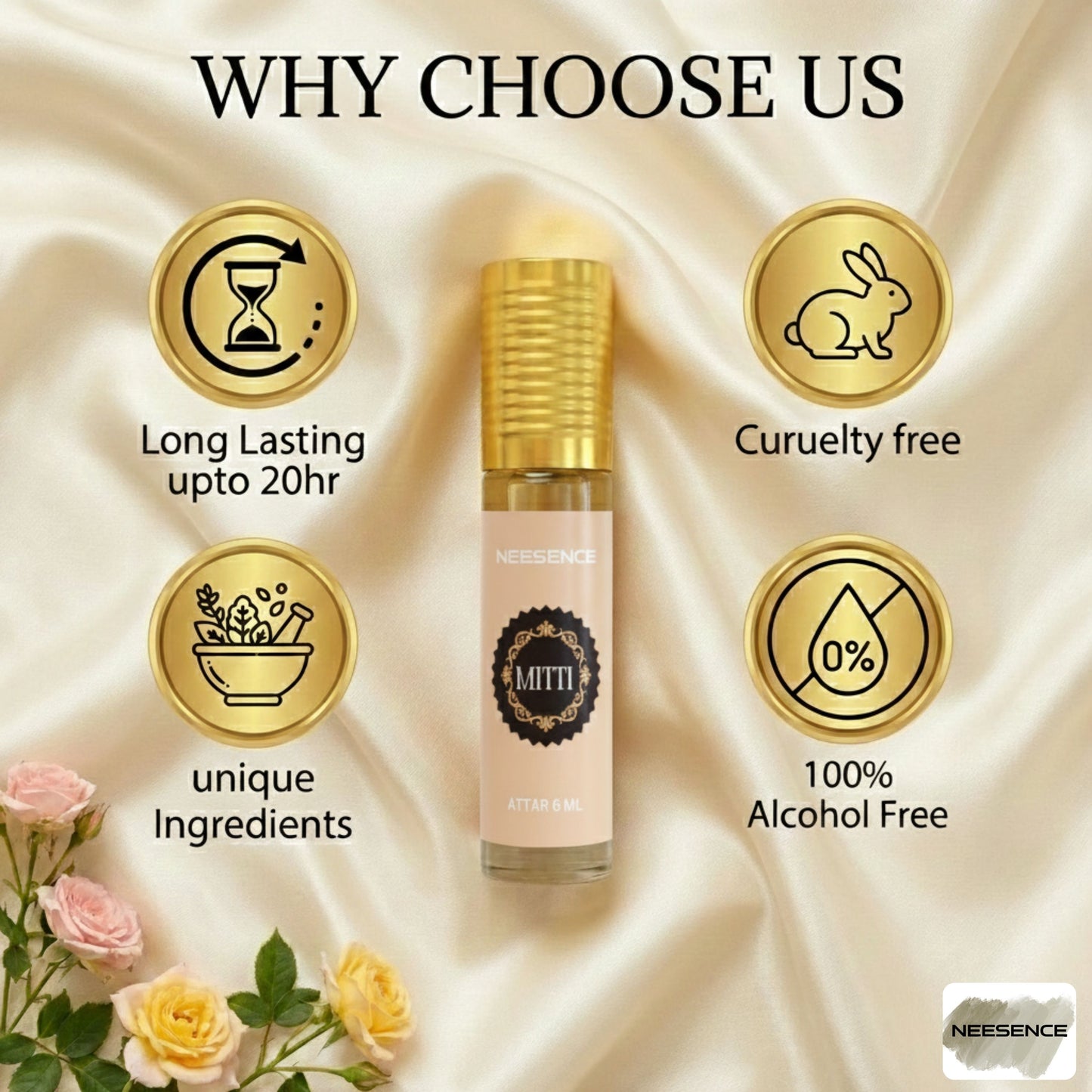 Mitti Attar Oil 6Ml | Arabic Itra Roll On Etar Oils For Men And Women