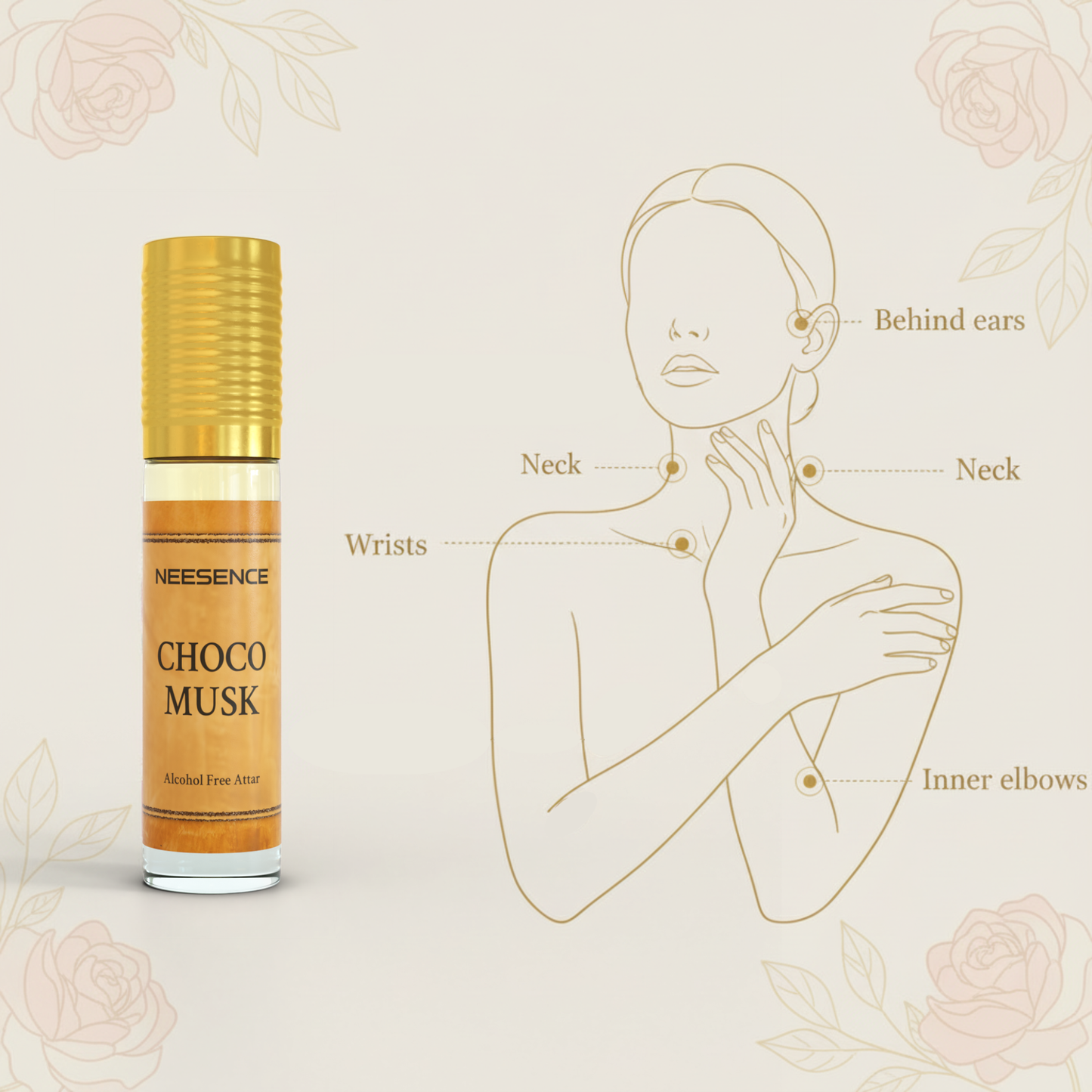 Choco Musk Attar Oil 6Ml | Arabic Itra Roll On Etar Oils For Men And Women