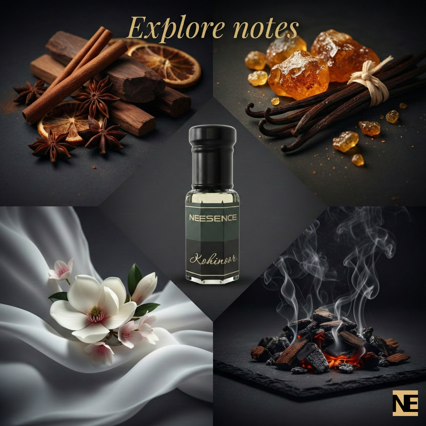 Neesence Kohinoor Luxury Attar 6ml Super Long Lasting Non-Alcohlic Perfume Roll On