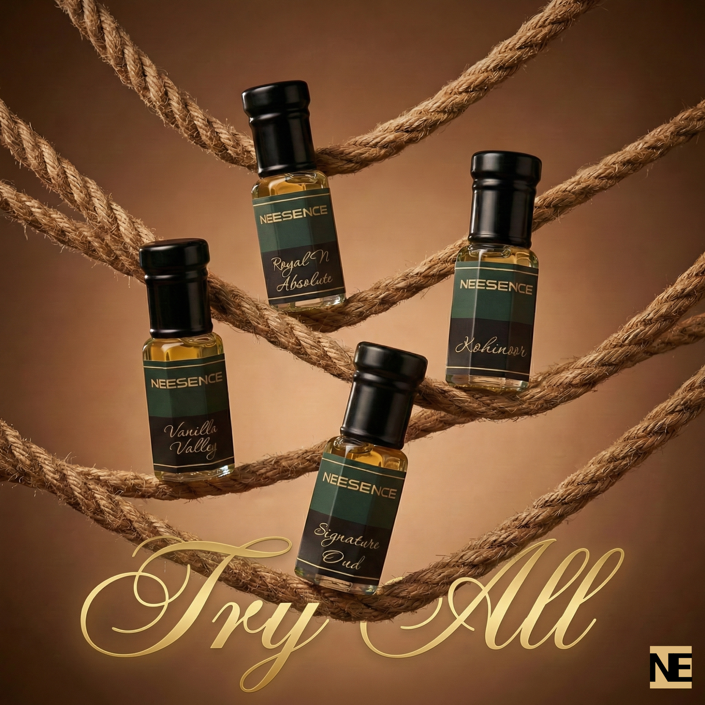 NEESENCE 1st Signature series Attar Combo – Absolute, kohinoor, Signature Oud, Vanilla Valley