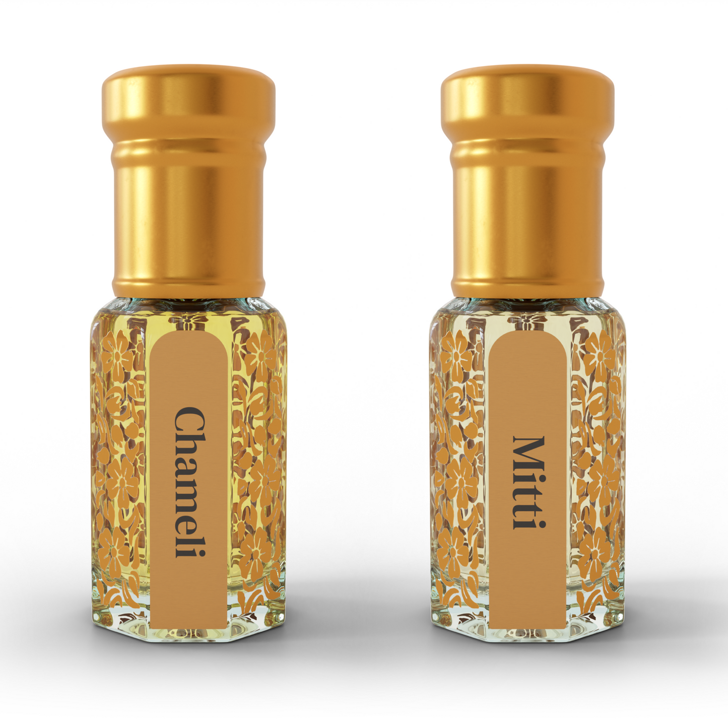 Chameli & Mitti | 12 ML Pack of 2, 6ml Each | Attar By NEESENCE Alcohol Free Luxury ittar