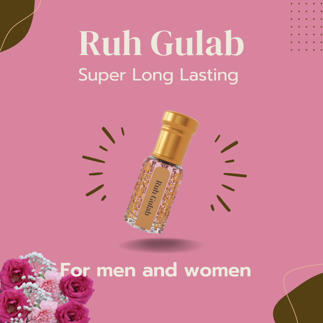 Ruh Gulab Attar By NEESENCE Alcohol Free Luxury ittar