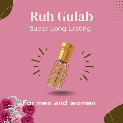 Ruh Gulab Attar By NEESENCE Alcohol Free Luxury ittar