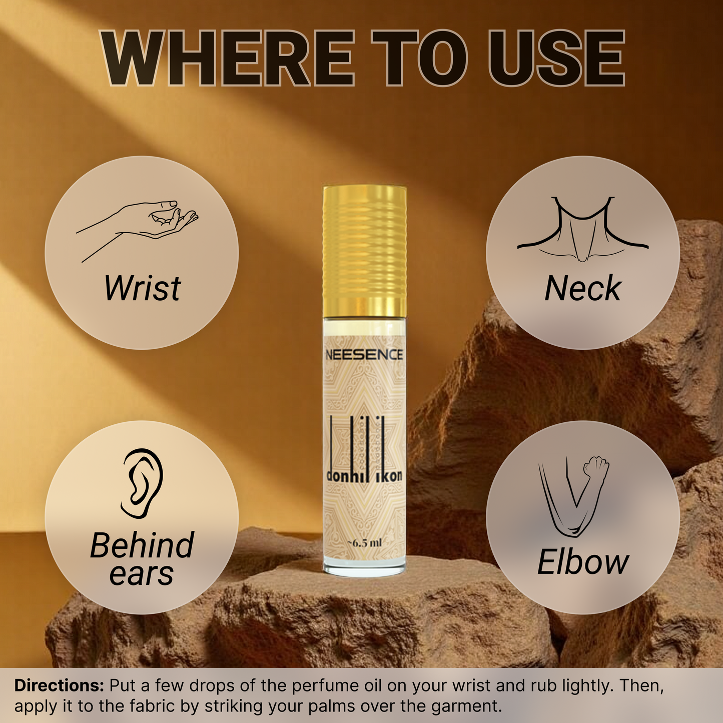 NEESENCE Tam Don & Donhil Icon Luxury Attar 6.5ml Pack of 2 | Super Long Lasting 100% Alcohol Free & Pure | Best For Men Women Itra | SRK Special Perfume Oil