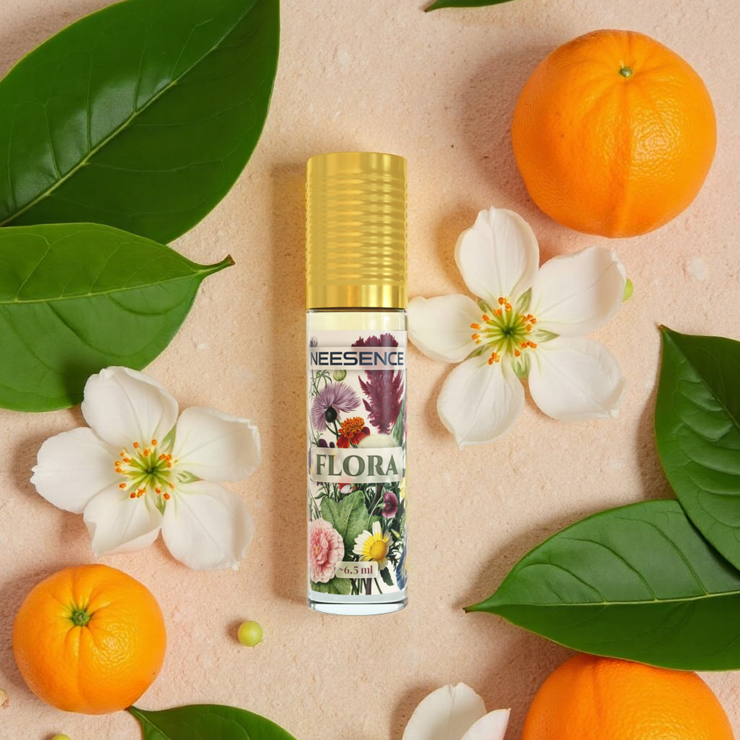 NEESENCE Flora Luxury Attar 6.5ml | Super Long Lasting 100% Alcohol Free & Pure | Best For Men Women Itra | Luxury Perfume Oil