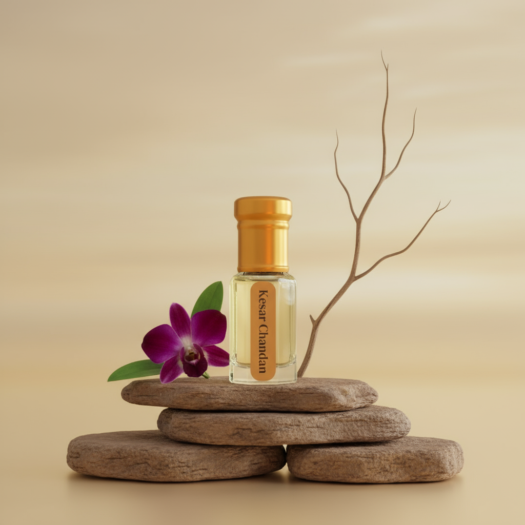 NEESENCE Kesar Chandan Attar 6ml Concentrated Elegant Scent