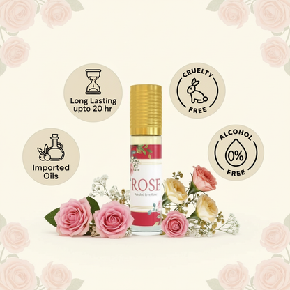 Rose Attar Oil 6Ml | Arabic Itra Roll On Etar Oils For Men And Women