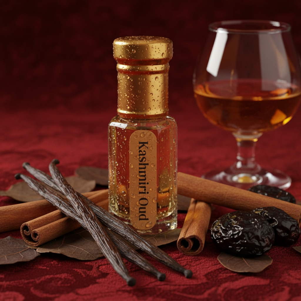 NEESENCE Kashmiri Oud Attar 6ml Concentrated Elegant Musk Scent