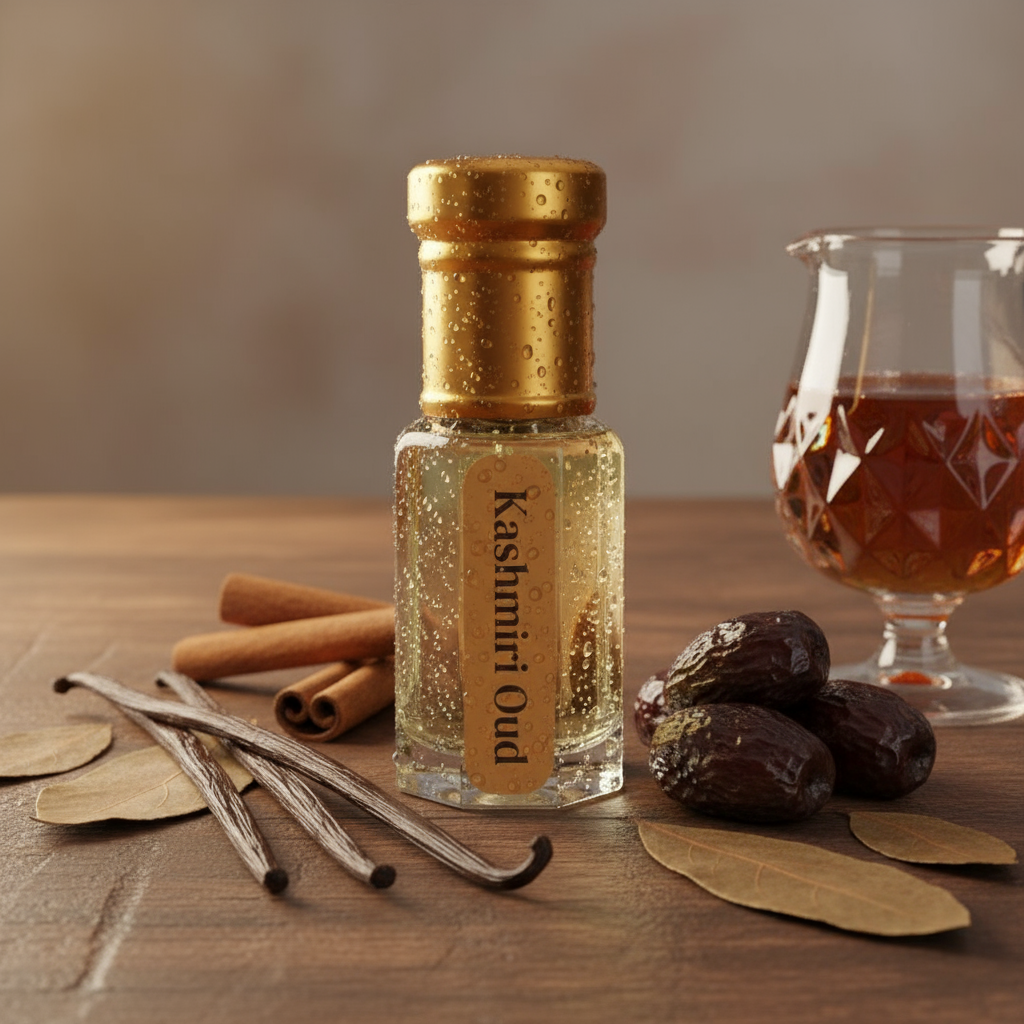 NEESENCE Kashmiri Oud Attar 6ml Concentrated Elegant Musk Scent