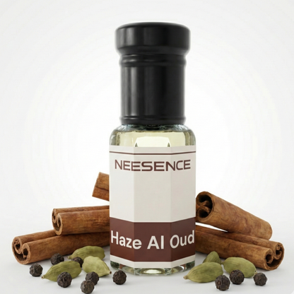 Haze Al Oud Premium Attar By NEESENCE - Long Lasting Alcohol-Free Perfume Oil