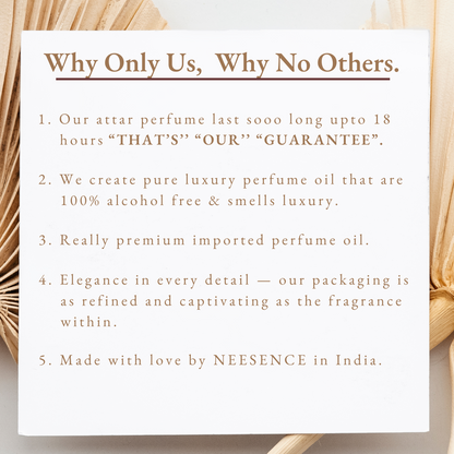 Shanaya Attar by NEESENCE 12ml Concentrated Elegant Scent 100% Alcohol-Free