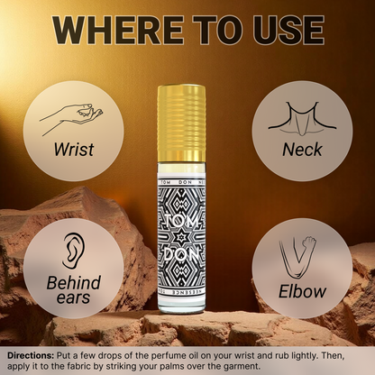 NEESENCE Tom Don Luxury Attar 6.5ml | Super Long Lasting 100% Alcohol Free & Pure