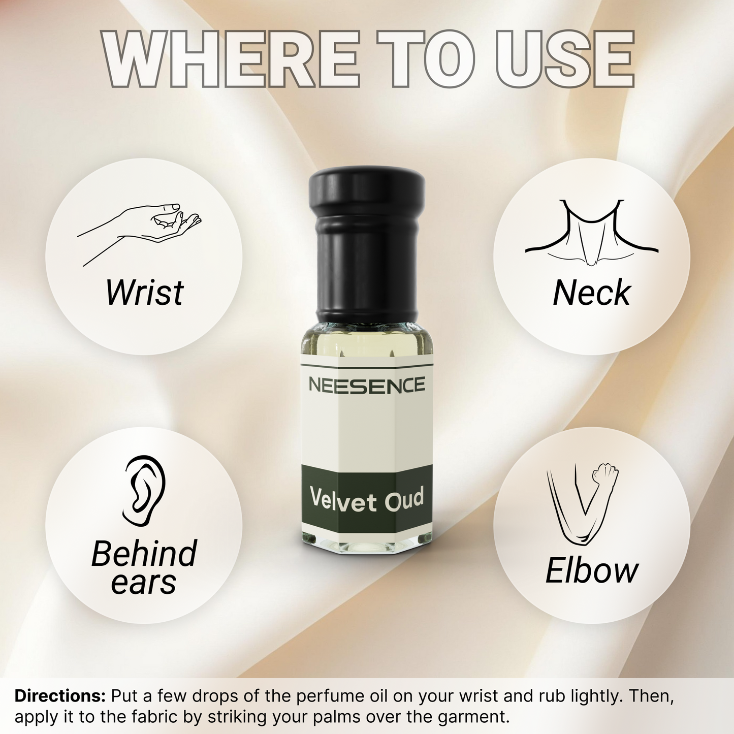 Velvet Oud Attar By NEESENCE Alcohol Free Luxury ittar