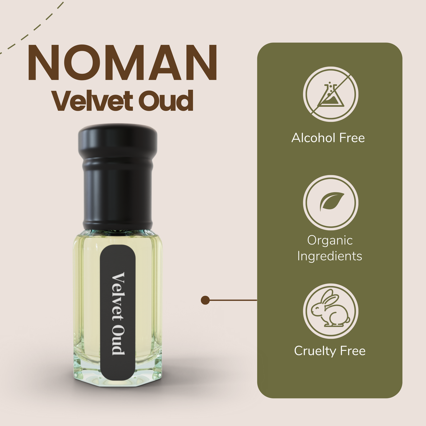 Velvet Oud Attar By NEESENCE Alcohol Free Luxury ittar